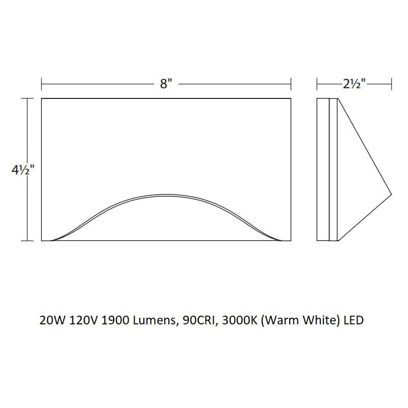 Inside-Out Tides Low Wall Light