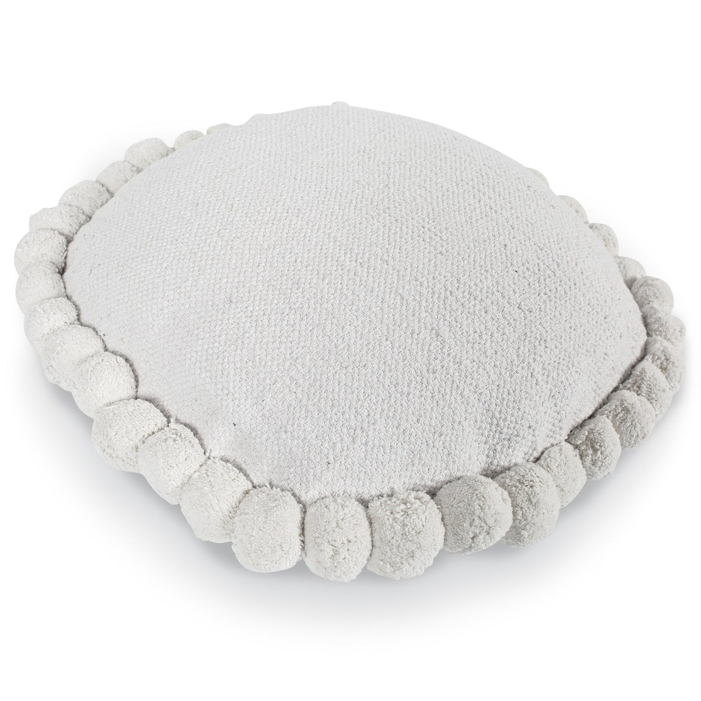 Pom Round Throw Pillow