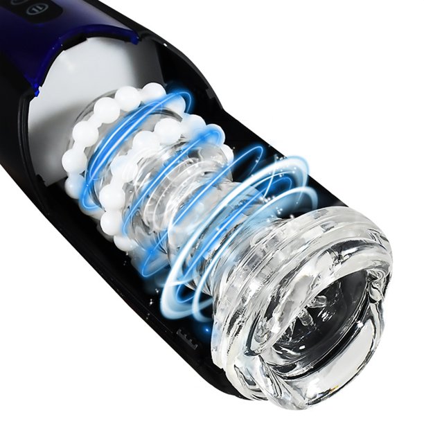 AOPAR Automatic Male Masturbator Cup with 10 Thrusting Rotating Modes Electric Stroker Toy Adult Sex Toys for Men, Blue
