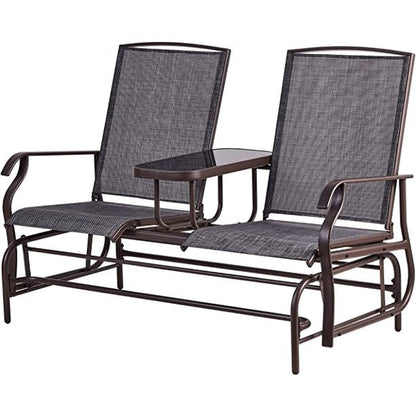 Glider Lounging Chair Lightweight Patio Backyard Furniture
