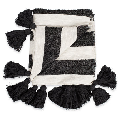 Elin Striped Throw Blanket