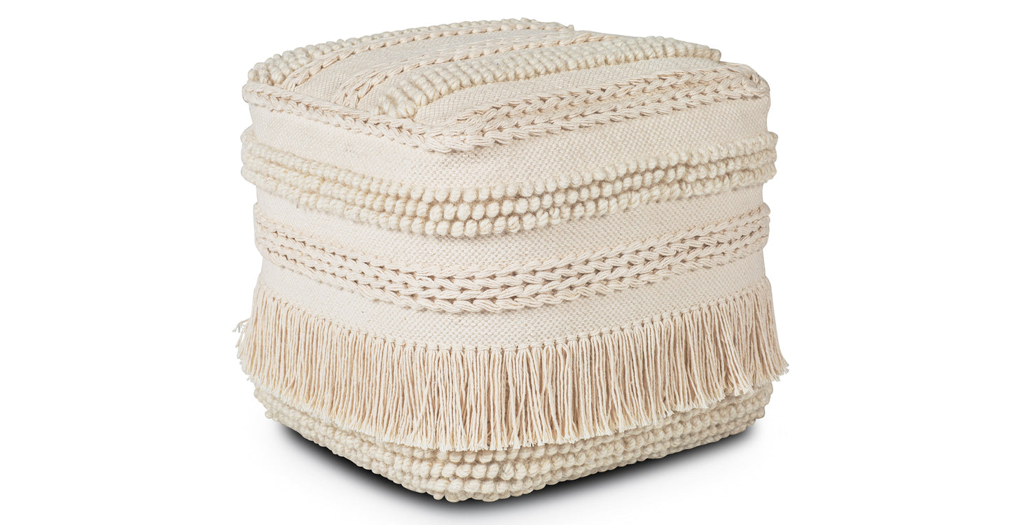 Lexi 16" Square Pouf