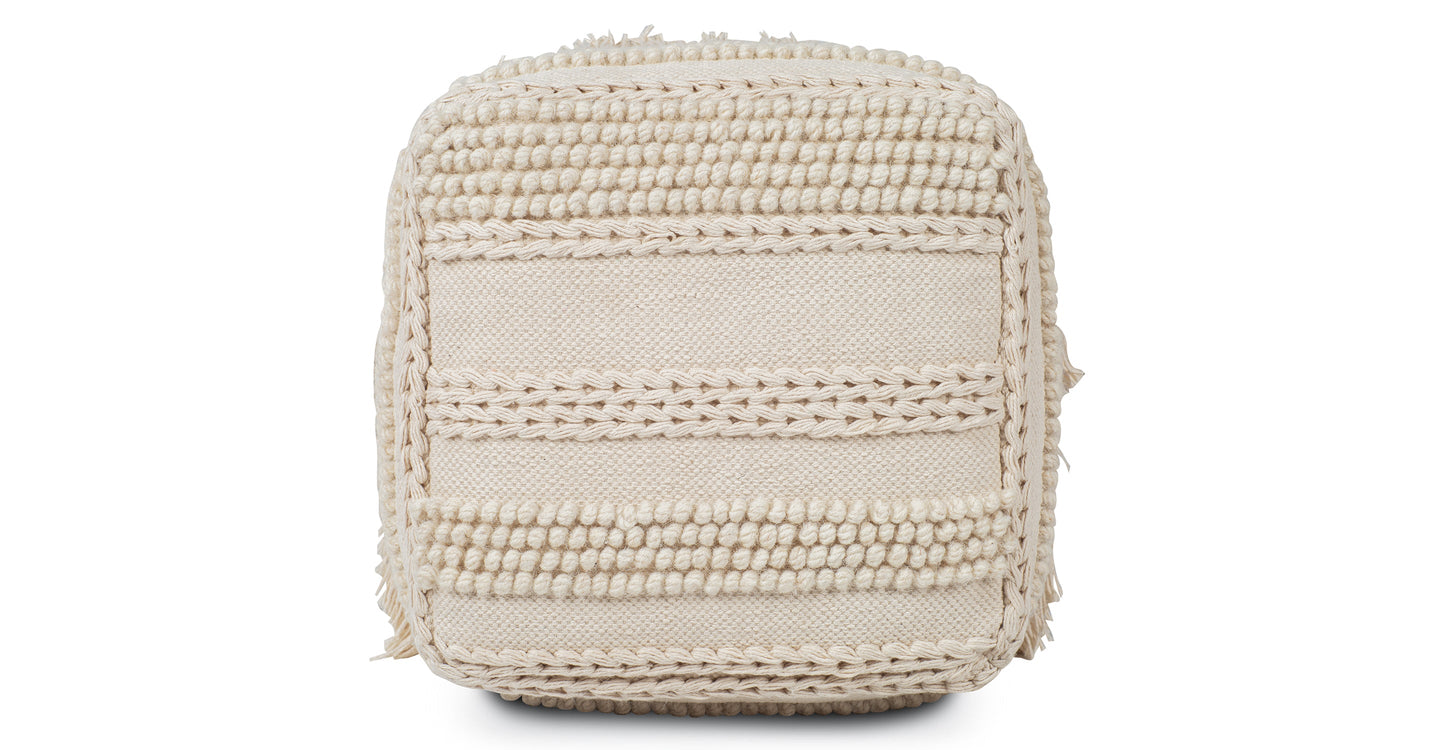 Lexi 16" Square Pouf