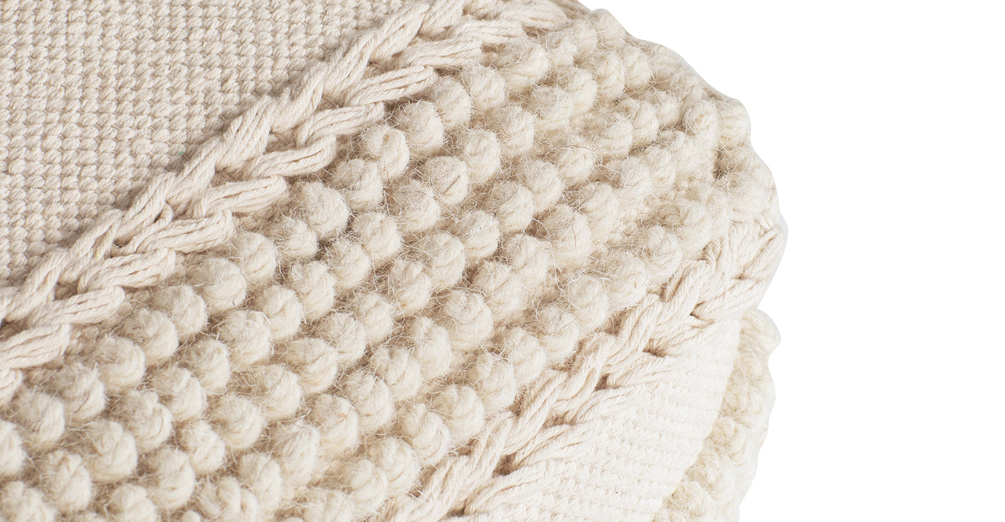 Lexi 16" Square Pouf