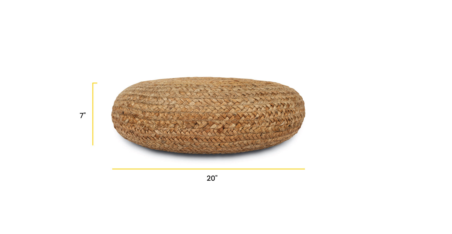 Zug 20" Jute Pouf