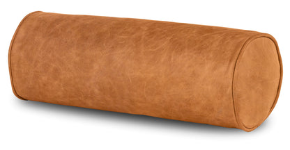 Napa Leather Bolster Pillow Set