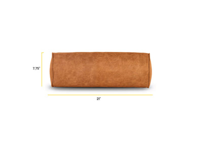 Napa Leather Bolster Pillow Set
