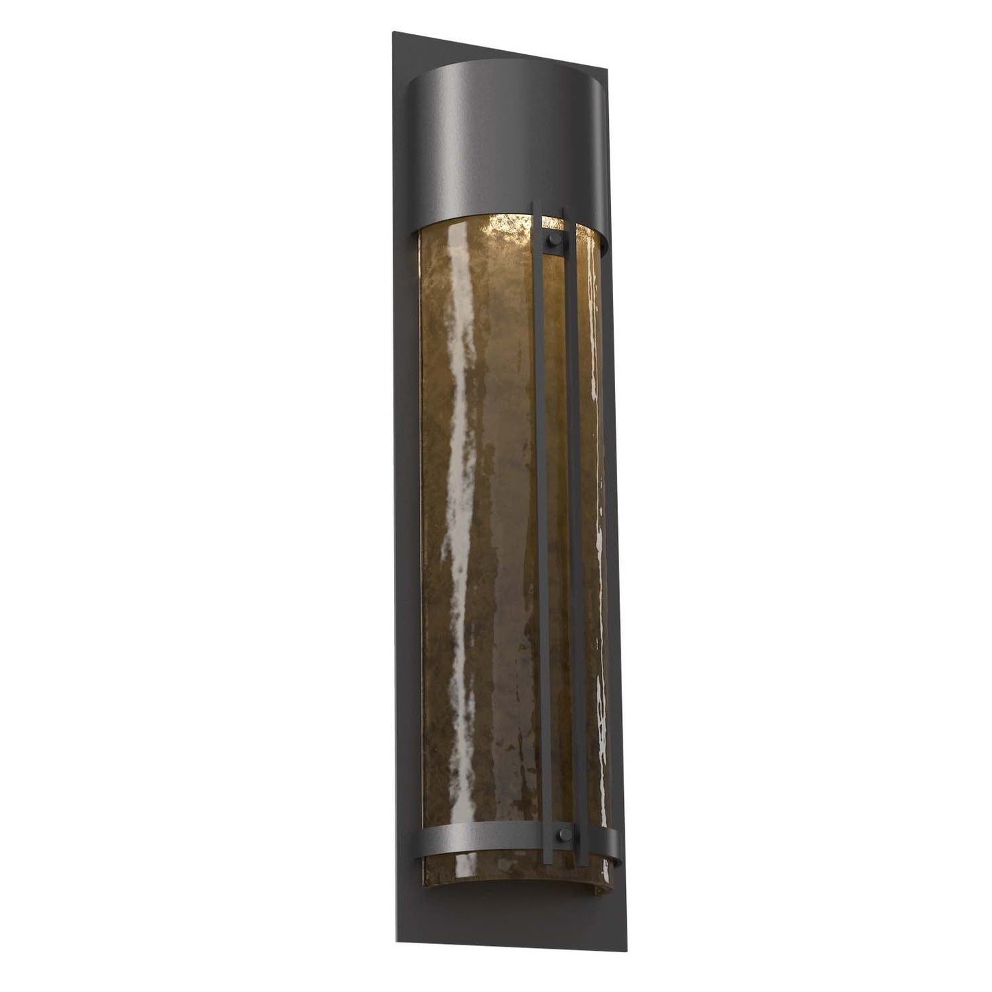 Half Round Outdoor Wall Sconce with Metalwork