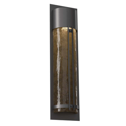 Half Round Outdoor Wall Sconce with Metalwork