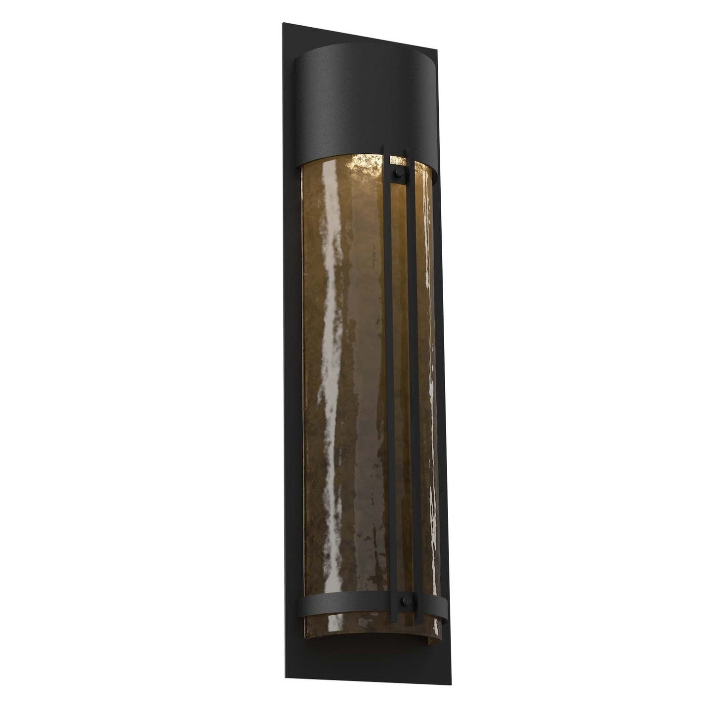 Half Round Outdoor Wall Sconce with Metalwork