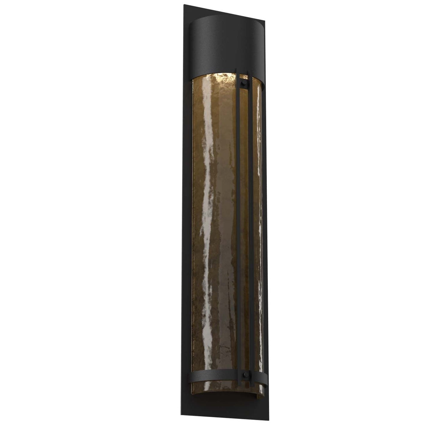 Half Round Outdoor Wall Sconce with Metalwork