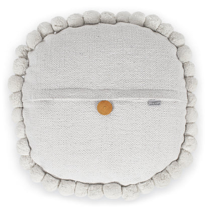 Pom Round Throw Pillow