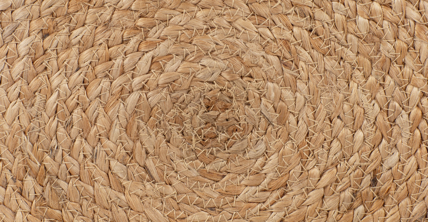 Abel 16" Jute Pouf