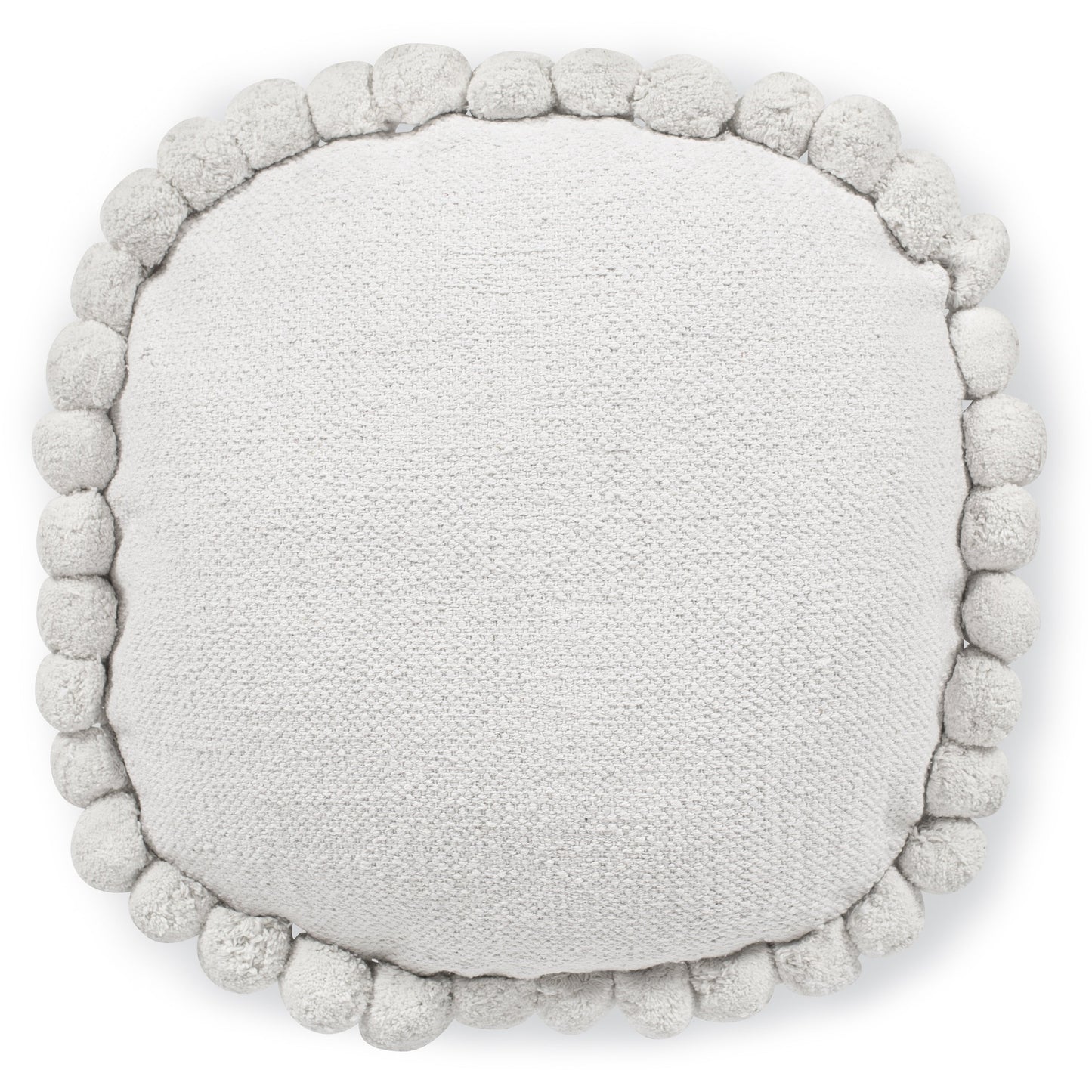 Pom Round Throw Pillow