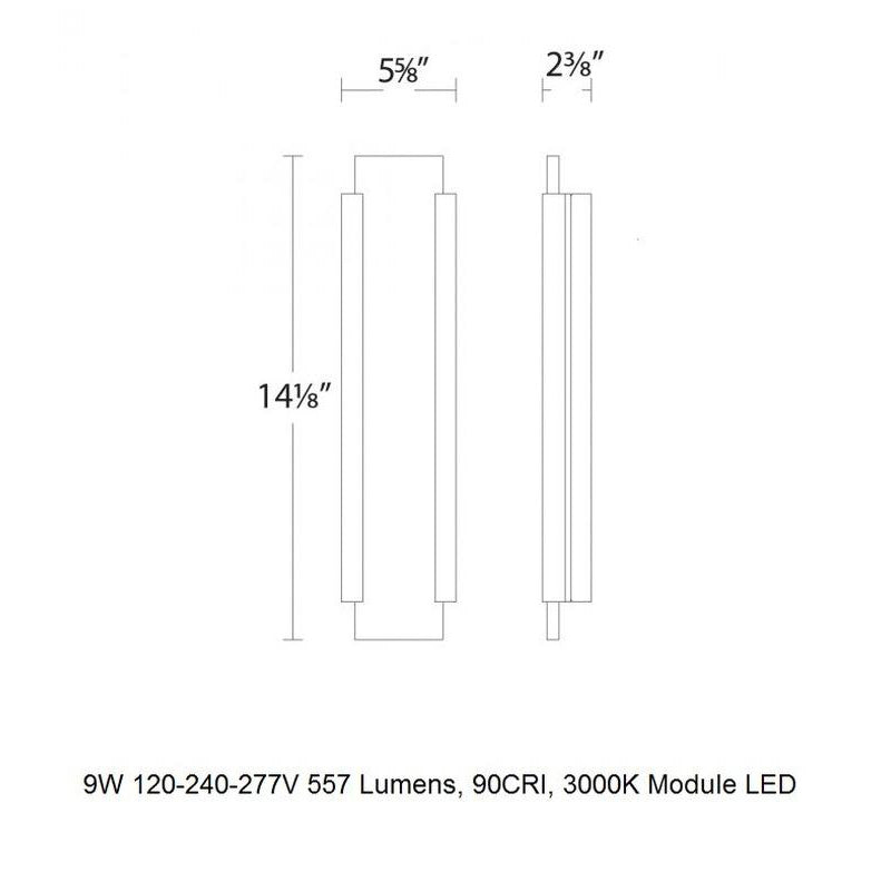 Fiction LED Outdoor Wall Light
