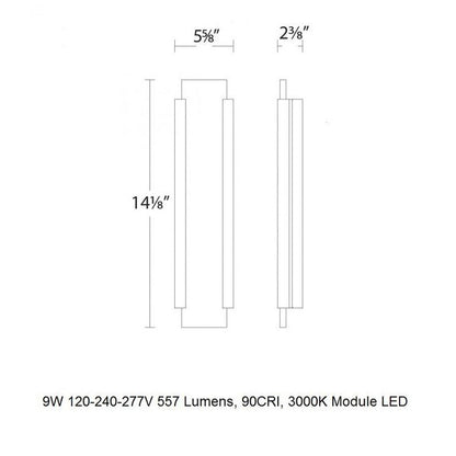 Fiction LED Outdoor Wall Light