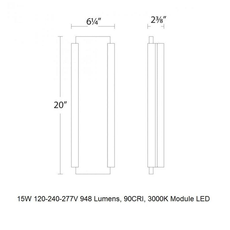 Fiction LED Outdoor Wall Light