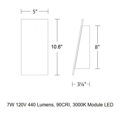 Slant LED Outdoor Wall Light