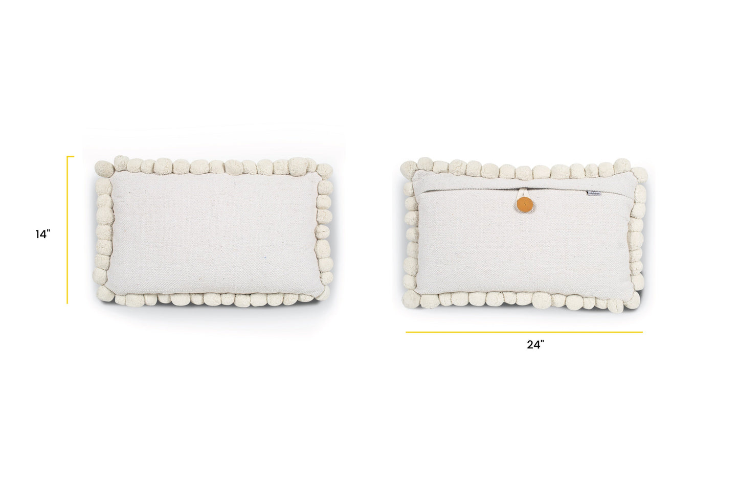 Pom Rectangular Throw Pillow