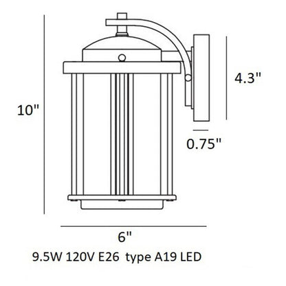 Crowell LED Outdoor Energy Star Wall Light