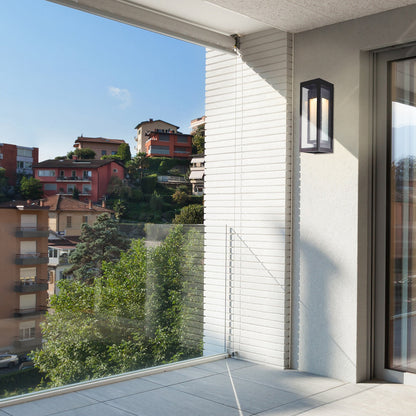 Double Box Outdoor Wall Sconce