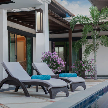 Double Box Outdoor Wall Sconce