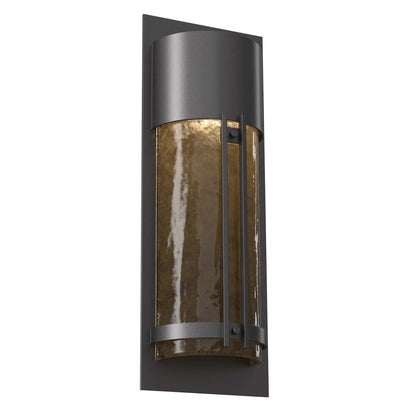 Half Round Outdoor Wall Sconce with Metalwork