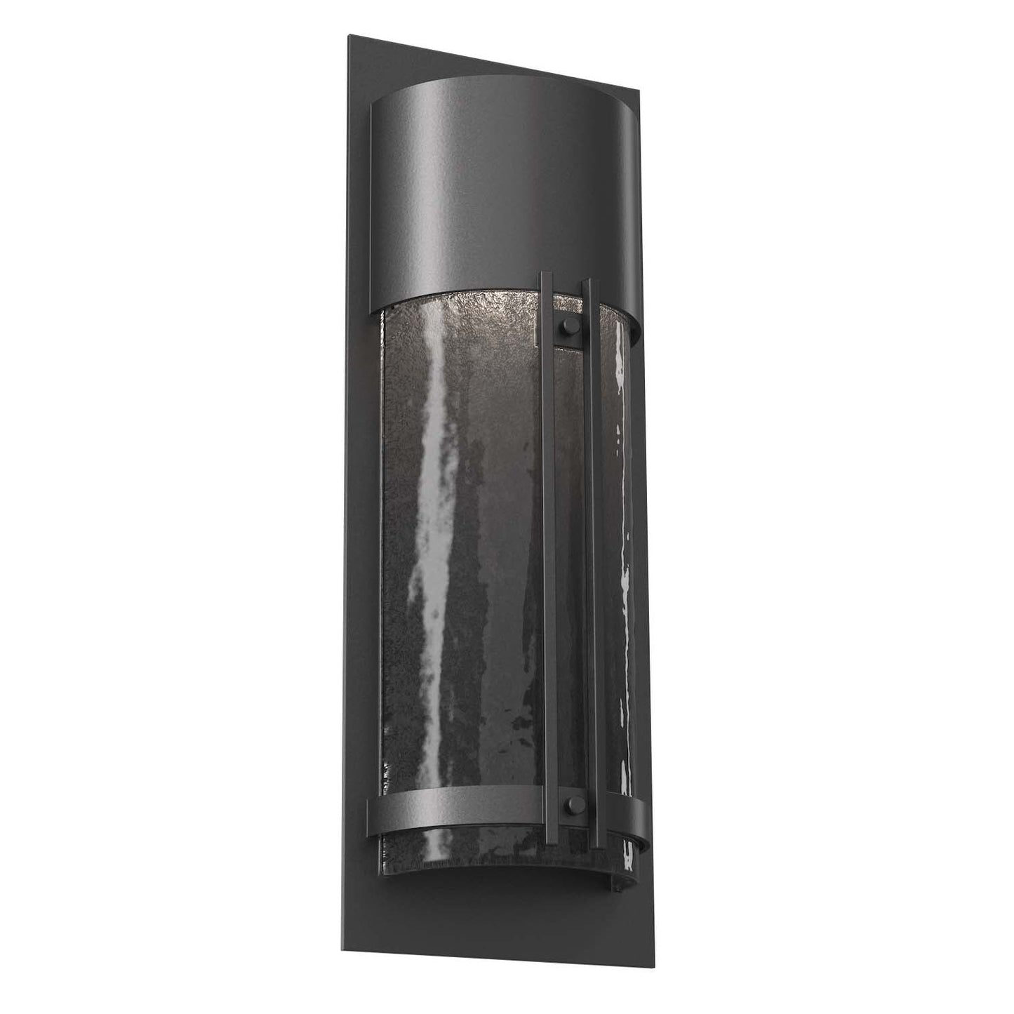 Half Round Outdoor Wall Sconce with Metalwork