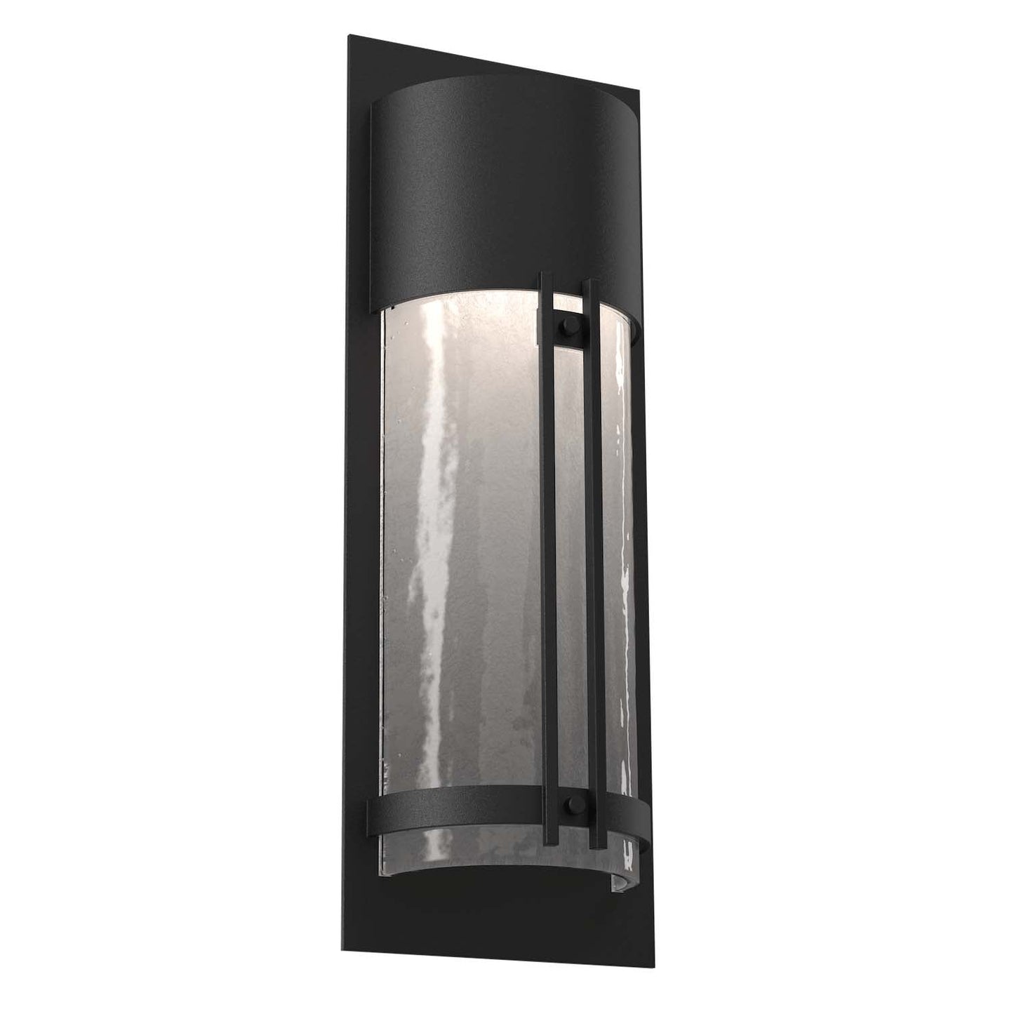 Half Round Outdoor Wall Sconce with Metalwork