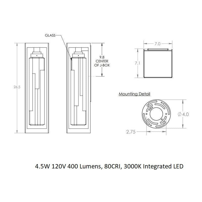Maison Outdoor Wall Sconce