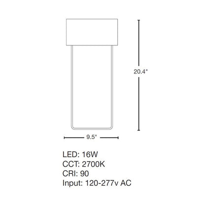 Quad Large LED Outdoor Sconce