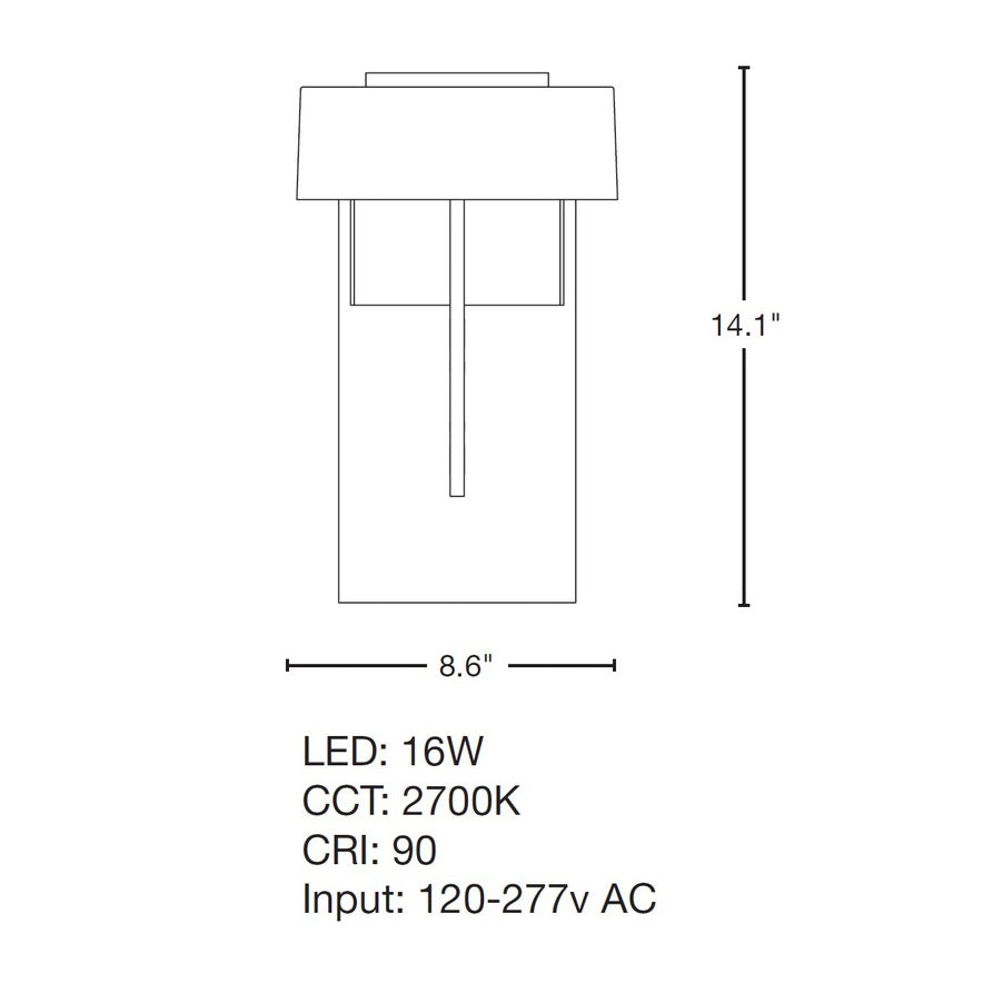 Shard LED Outdoor Sconce