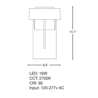 Shard LED Outdoor Sconce