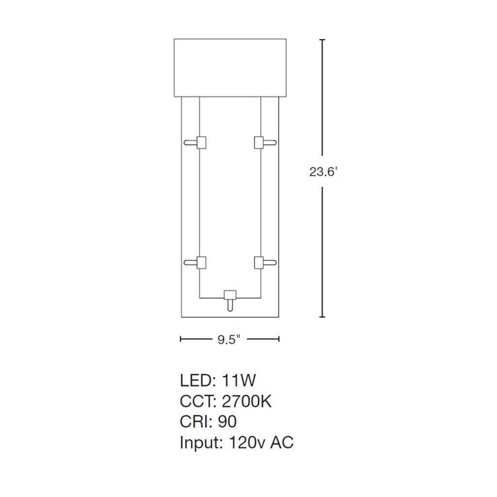 Ursa Small LED Outdoor Sconce