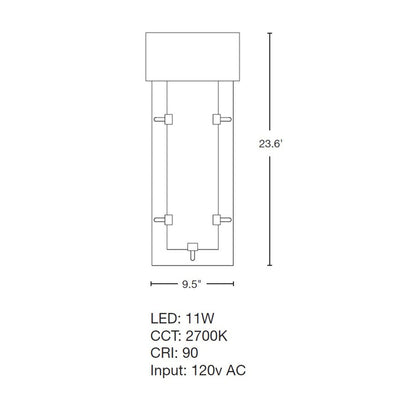 Ursa Small LED Outdoor Sconce
