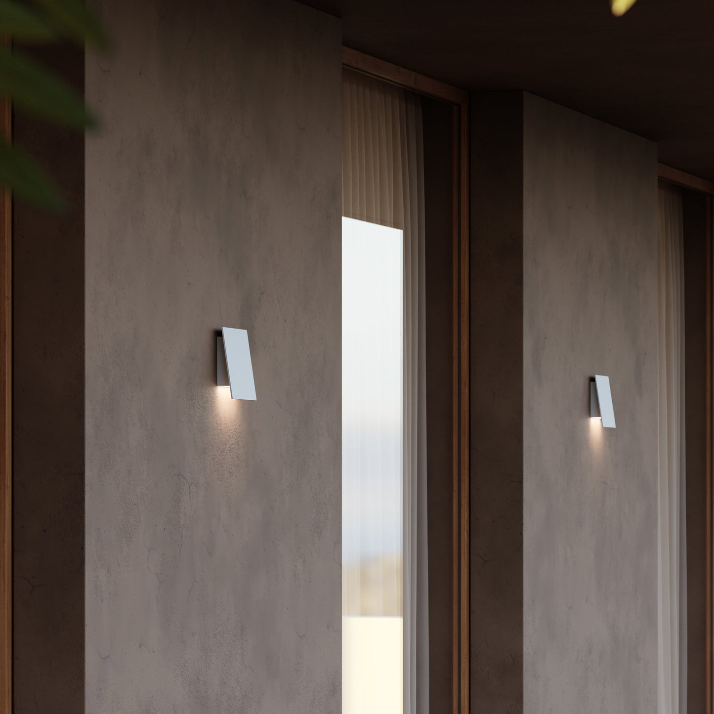 Inside-Out Angled Plane Downlight Wall Light