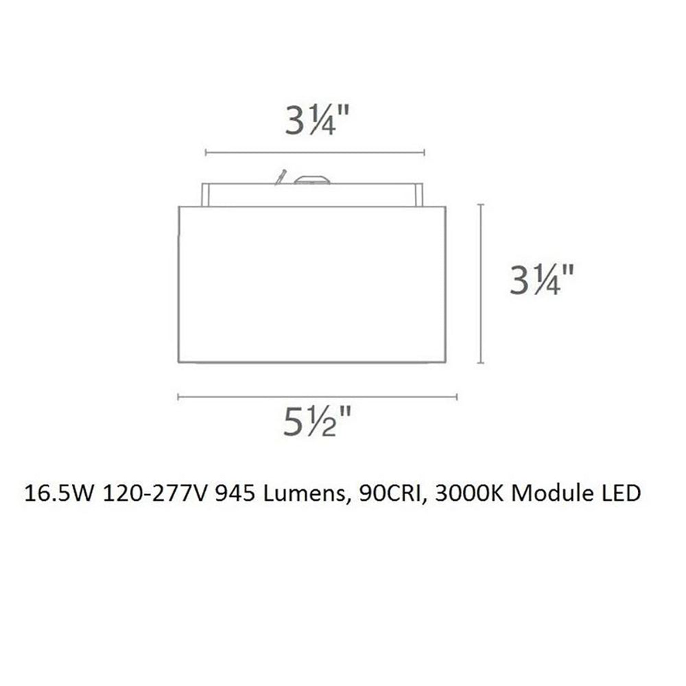 Bloc LED Outdoor Flush Mount