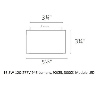 Bloc LED Outdoor Flush Mount