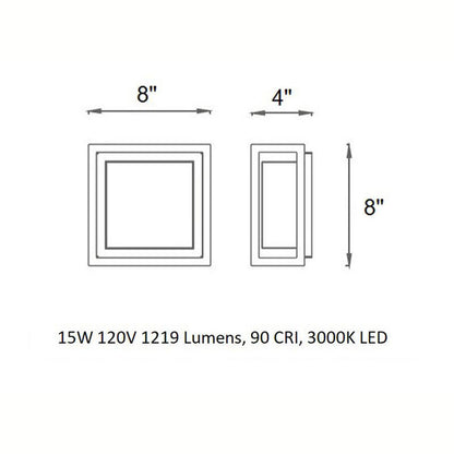 Framed Outdoor Wall / Ceiling Light