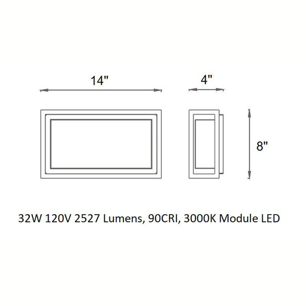 Framed Outdoor Wall / Ceiling Light