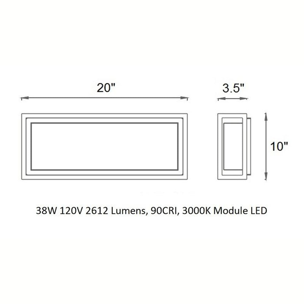 Framed Outdoor Wall / Ceiling Light