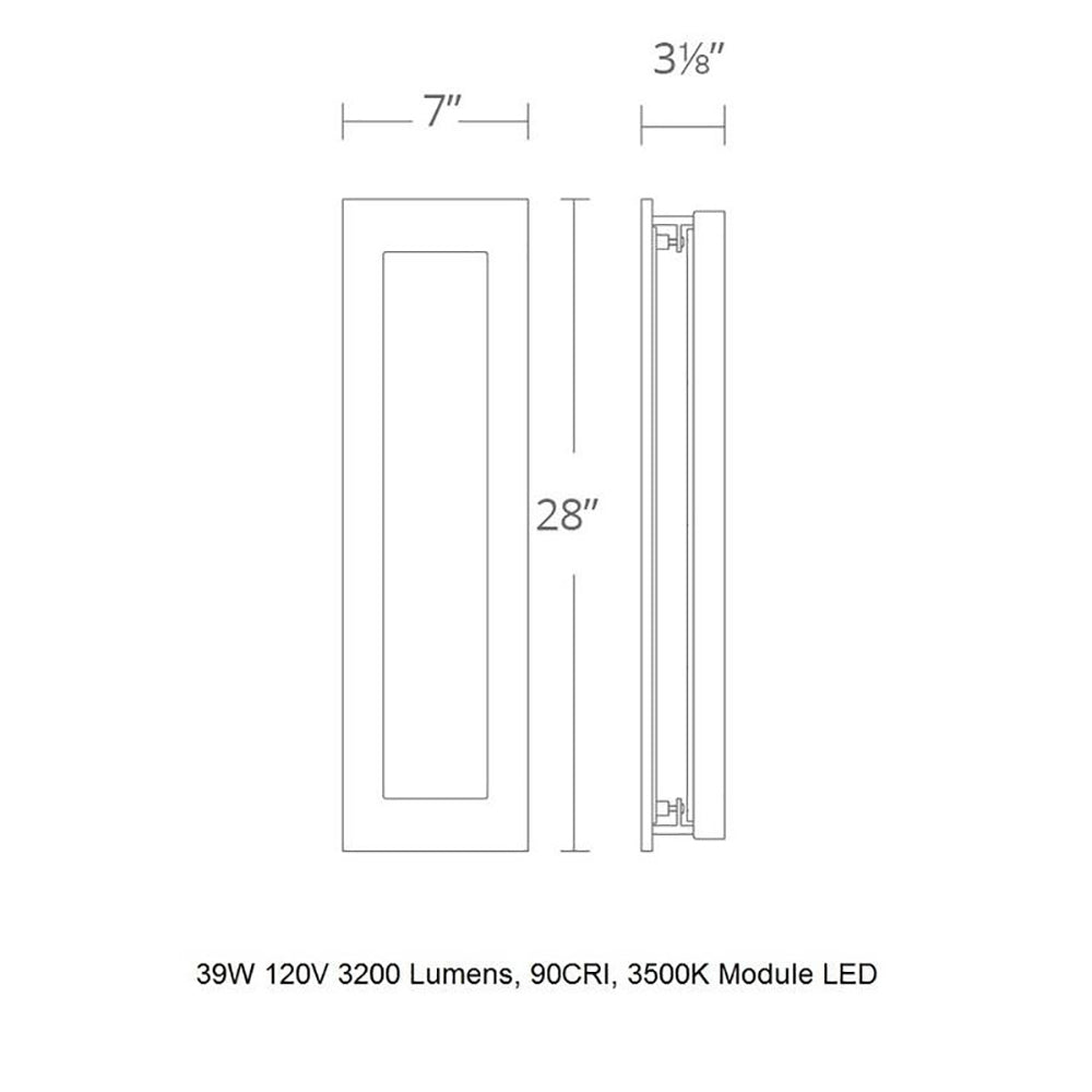 Frost LED Outdoor Wall Light