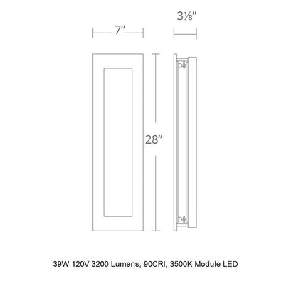 Frost LED Outdoor Wall Light