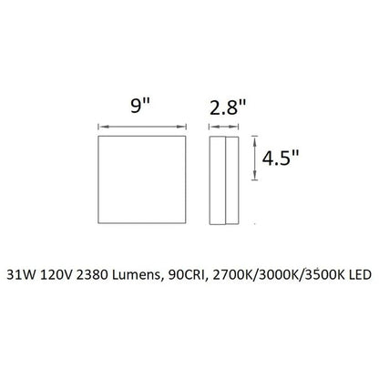 Matrix Outdoor Wall / Ceiling Light