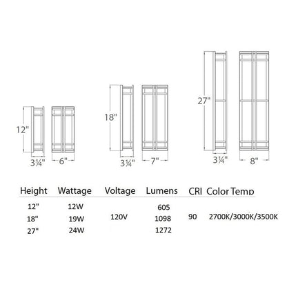 Skyscraper Outdoor Wall Light