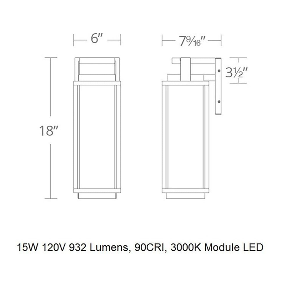 Two If By Sea LED Outdoor Wall Light