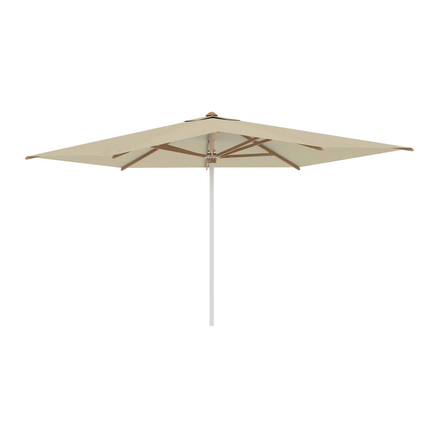Shady Rectangle Umbrella with Teak Ribs