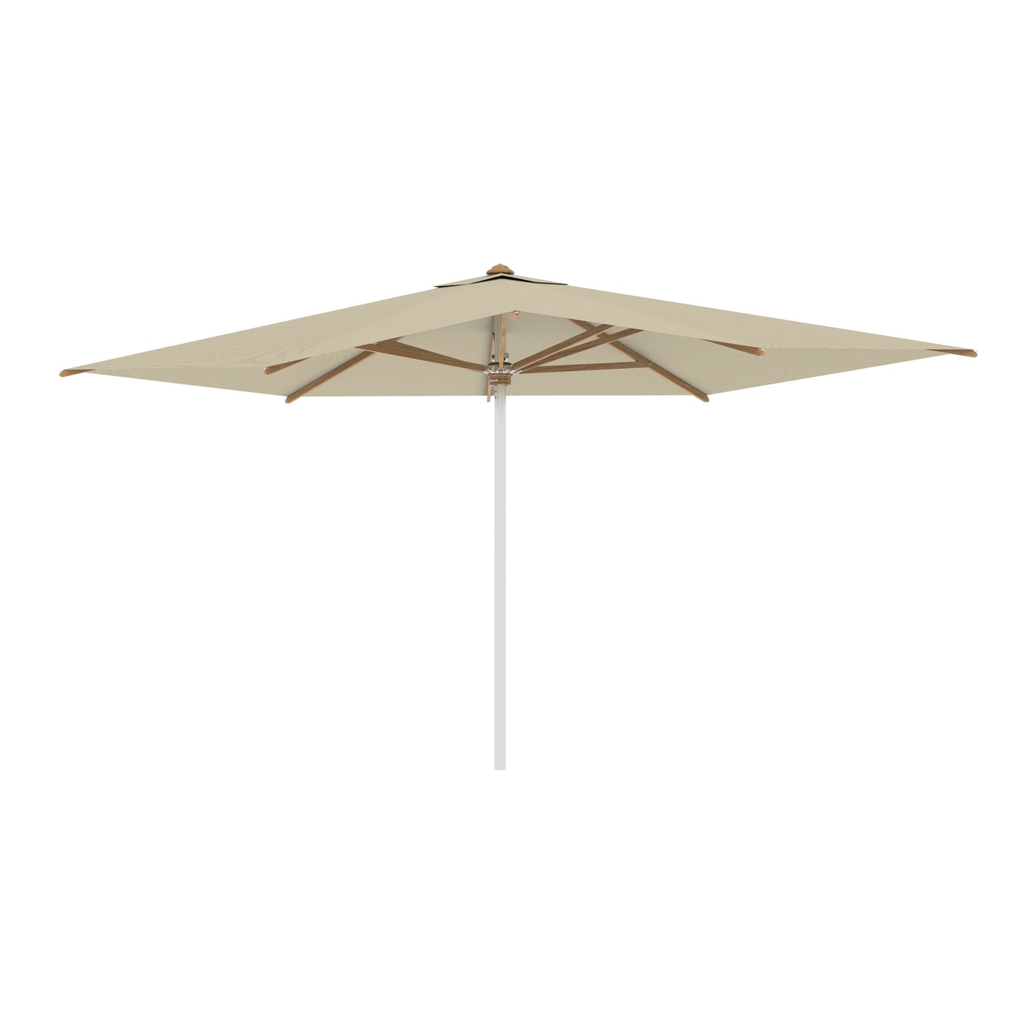 Shady Rectangle Umbrella with Teak Ribs