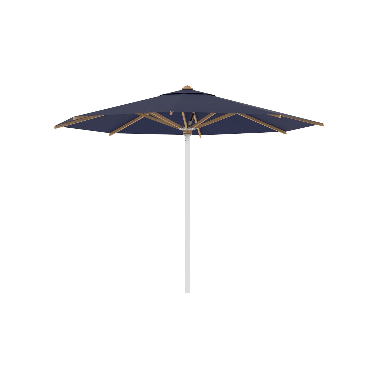 Shady Round Umbrella with Teak Ribs