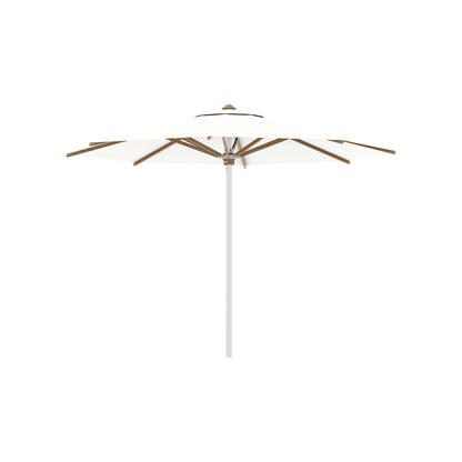 Shady Round Umbrella with Teak Ribs